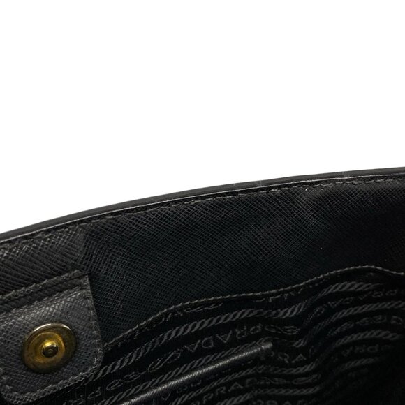 PRADA Galleria Bag Black Saffiano Lux (Leather) Tote Bag 624-080825 - Picture 9 of 14